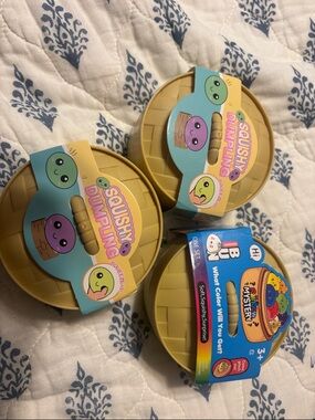 Squishy Dumpling Surprise Toy - Yellow Case (3-Pack) by